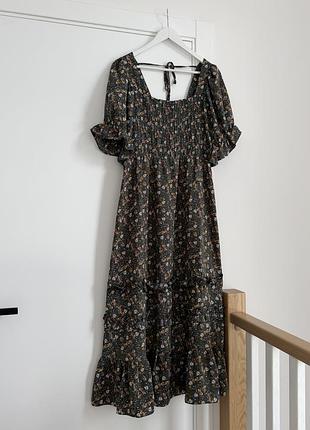 Сукня в квіти максі topshop