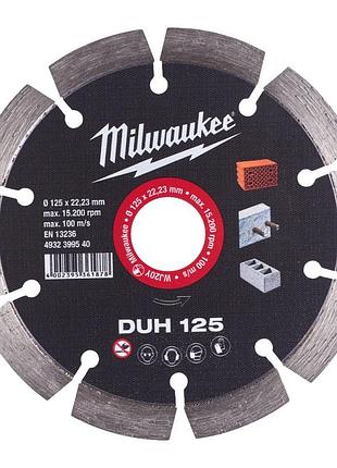 Диск алмазный milwaukee duh 125, диаметр 125мм (железобетон, кирпич) 4932399540