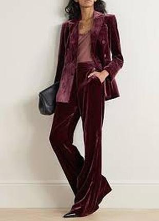 Брюки палаццо бархатные massimo dutti.
