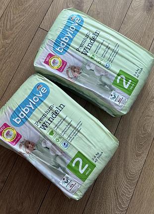 Підгузки babylove premium-windeln 2 mini (3-6 кг), 42 шт.