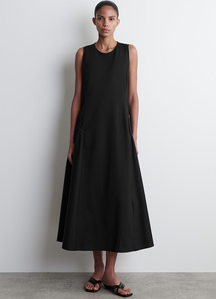 Платье женское cos panelled gathered-side midi dress / s