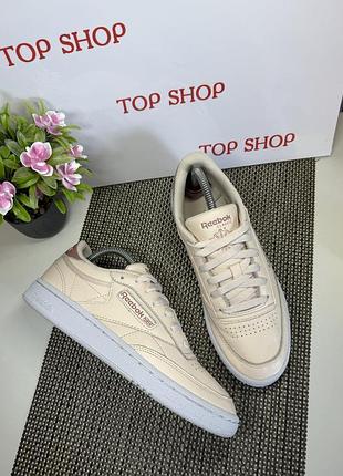 Оригинальные кожаные кроссовки reebok