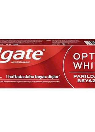 Зубная паста 75мл optic white сияющее отбеливание тм colgate