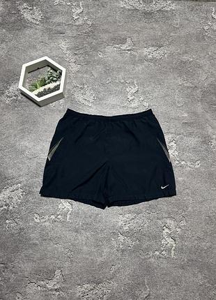 Шорти nike оригінал чорні чоловічі спортивні шорти найк літні легкі бігові плащовка