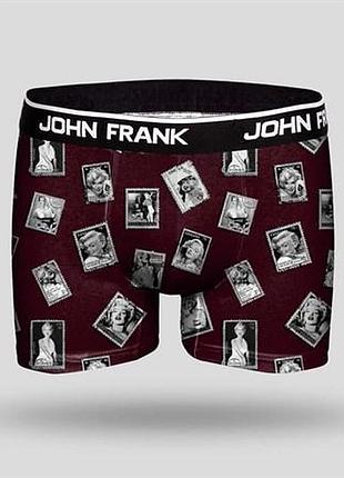 Труси боксери чоловічі бордові john frank jfbd240 m