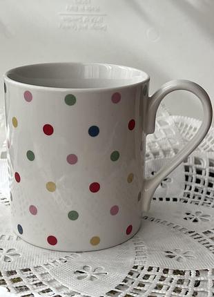 Мила керамічна чашка в різноколірний горошок (polka dot) бренду cath kidston