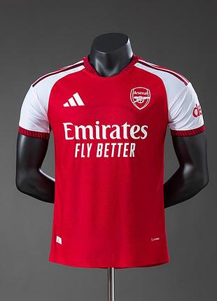 Футболка арсенал домашня 26/27 адідас червона спортивна футбольна форма arsenal adidas сака хаверц едегор