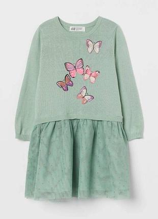 Платье на девочку 5-6 р. (р.110/116) от h&amp;m