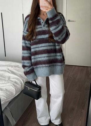 Теплий светр поло шикарний від zara
