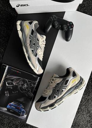 Чоловічі кросівки asics gel-nyc black grey beige