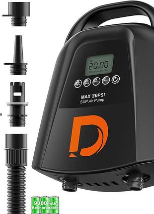 Електричний насос dskeuzeew акумуляторний 9000 маг 20 psi для сапбордів і човнів