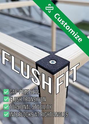 Угловой кронштейн flushfit без зазоров! 5шт