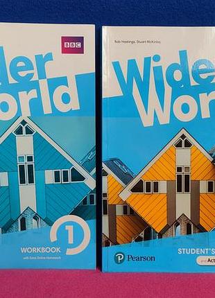 Wider world  комплект student's+workbook. 1. pearson. комплект книг по английскому языку учебник и тетрадь