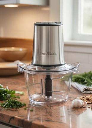 Электрический измельчитель для фруктов овощей и корнеплодов profi cook (германия), мощный измельчитель, rfe