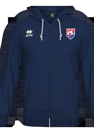 Нова чоловіча спортивна толстовка худі errea team ticino felpa wire 3.0 ad blu