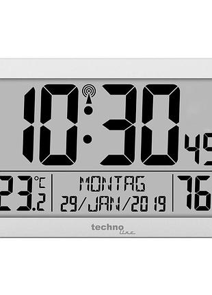 Часы настенные technoline ws8016 silver (ws8016)