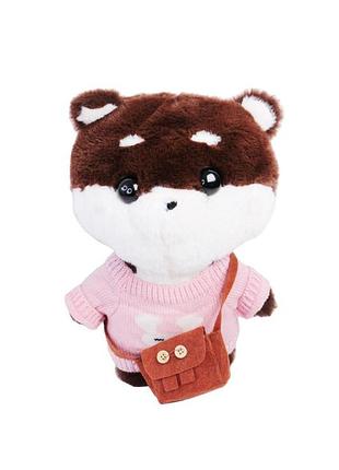 Б/в м"яка іграшка "ведмедик з сумочкою" комбінований toys