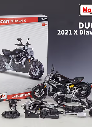 Конструктор, лего "maisto 1:12" ducati 2021 x diavel s в подарочной коробке!