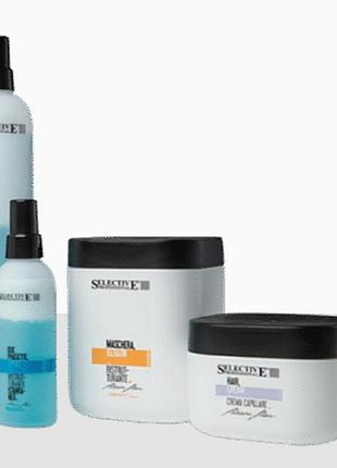 Italy,selective professional artistic flair due phasette spray, элитный проф.двухфазный несмываемый увлажняющий  кондиционер - спрей кератин, блеск