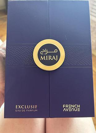 Парфумова вода miraj exclusif від french avenue