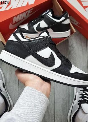 Стильные кроссовки nike dunk low sb black white
