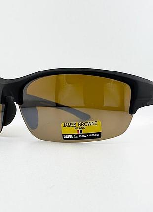 Чоловічі спортивні окуляри james browne jb352d_в-drv-y1 з поляризацією коричневі