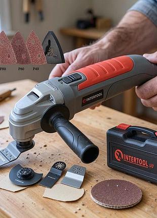 Реноватор 220в intertool, многофункциональный инструмент мультитул, реноватор универсальный, шлифовальный реноватор, rfe