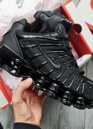 Стильні кросівки nike shox tl black