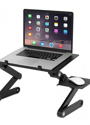 Столик - підставка для ноутбука з активним охолодженням laptop table t8 стіл-трансформер + 2 кулери