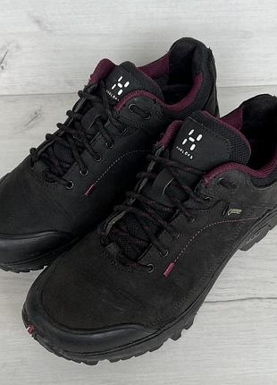 Жіночі трекінгові нубукові кросівки haglofs на мембрані gore-tex