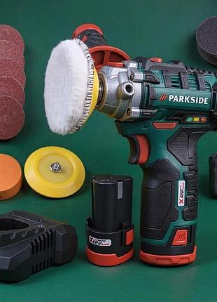 Полірувальна машинка для детейлінгу parkside (німеччина), шліфмашина для полірування машини, шліфувально полірувальну машинку, rfe