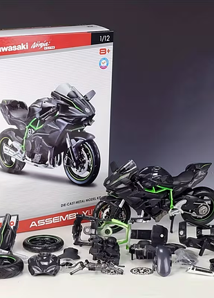 Конструктор, лего "maisto 1:12" kawasaki ninja h2r в подарочной коробке!
