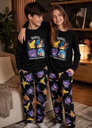 Теплий флісовий домашній костюм primark pokemon