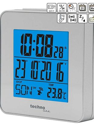 Часы настольные technoline wt268 silver (wt268) 3