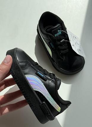 Кросівки шкіряні чорні puma 22 | 25