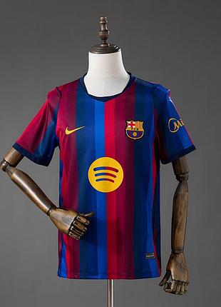 Футболка барселона домашня 26/27 найк футбольна форма nike barcelona ламін ямаль рафінья педрі гордон