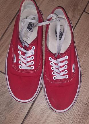 Кеди vans червоні