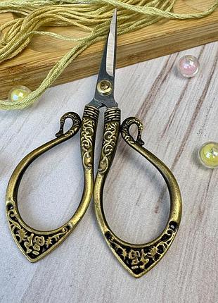 Ножницы винтажные "китайские" бронза