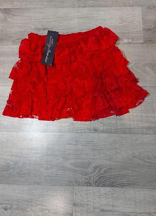 Спідниця шорти мереживо🛍