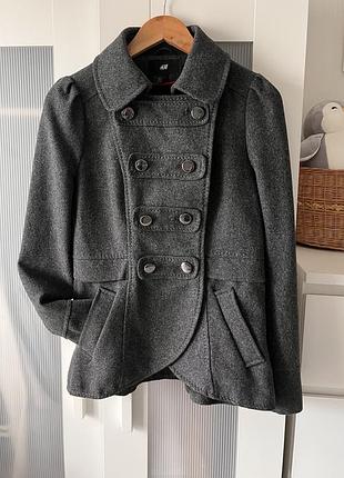 Пальто-жакет h&m p. s-m вовна