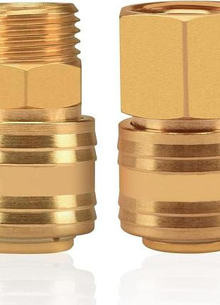 Фитинг для сжатого воздуха noosverl 1/2" латунный быстросъемный комплект 2 шт