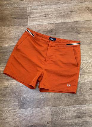 Чоловічі пляжні шорти плавальні fred perry р.l помаранчеві