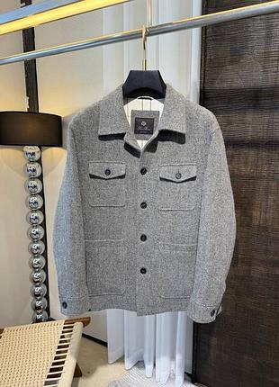 Чоловіча куртка сорочка з вовни loro piana