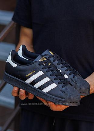 Р.43, 44, 45 кроссовки adidas superstar classic black white ad122