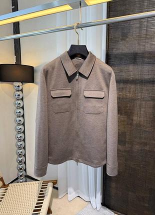 Чоловіча куртка сорочка з вовни loro piana