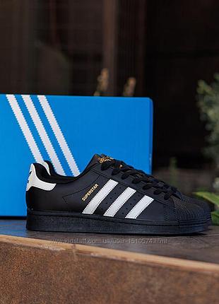 Р.43, 44, 45 кроссовки adidas superstar classic black white ad122