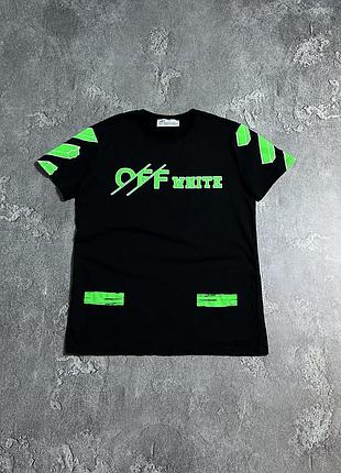 Футболка off-white m розмір з яскравим принтом чоловіча