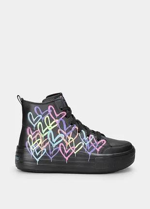 Оригинальные детские кеды skechers / брендовые девчачьи высокие кеды