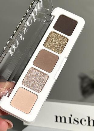 Палетка тіней mischo beauty eyeshadow palette 01 4.5 g mini
