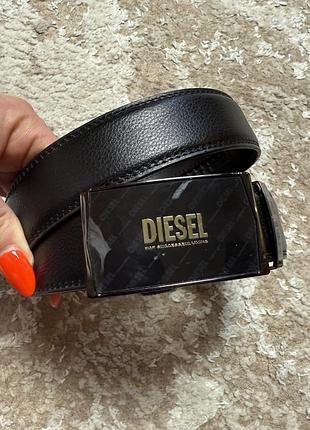 Оригинальный кожаный ремень пояс diesel